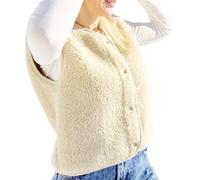 ColdBreaker - Veste sans manches en laine - Vest Tyb Ultralight Light Beige per Donne in Lana Vergine - Taglia L