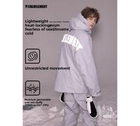 Coldelement Tute da sci notturne da uomo LOGO riflettente in giacca invernale da uomo di grandi dimensioni Tuta da sci frangivento impermeabile da snowboard