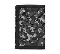 Coldinair Portafoglio con stampa personalizzata per adolescenti, bambini, ragazzi, ragazze, sottile RFID Trifold portafogli borsa, mimetico, grigio, Taglia unica