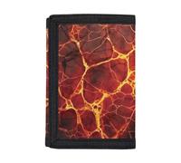 Coldinair Portafoglio con stampa personalizzata per adolescenti, bambini, ragazzi, ragazze, sottile RFID Trifold portafogli borsa, Fuoco, Taglia unica