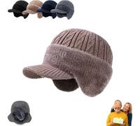 Coldshield Trapper,Rocky Coldshield Trapper,Winter Hats with Ear Flaps, Dual Layer Warmth for Men And Women(Khaki)