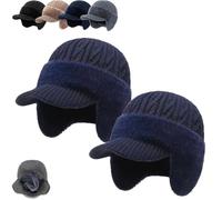 Coldshield Trapper,Rocky Coldshield Trapper,Winter Hats with Ear Flaps, Dual Layer Warmth for Men And Women(2pcs-g)