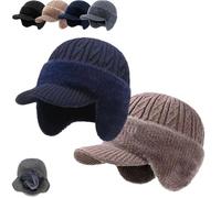 Coldshield Trapper,Rocky Coldshield Trapper,Winter Hats with Ear Flaps, Dual Layer Warmth for Men And Women(2pcs-c)