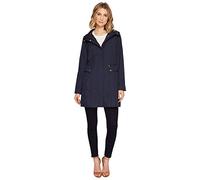 Cole Haan - Giacca antipioggia da donna con cappuccio e fiocco posteriore - blu - Medium