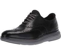 Cole Haan OriginalGrand Ultra Wingtip Oxford da uomo, Pelle Nera/Quiet Shade-sleet, 8.5 Wide