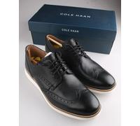 Cole Haan Oxford Da Uomo 10.5 13 Original Grand SHWNG - Nero / Bianco NIB
