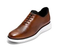 Cole Haan Uomo 2.Zerogrand Laser Wing Oxford, Marrone Chiaro/Avorio, 49.5 EU