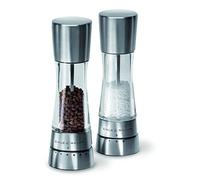 Cole & Mason Derwent Set Macina Sale & Pepe - Meccanismo in Ceramica Regolabile, Design in Acciaio Inox e Acrilico, Macinatura Precisa, Durevole e di Alta Qualità