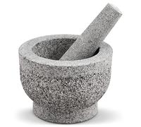 Cole & Mason H112128 Langley Mortaio con Pestello, Grigio, 15cm, Ideale per Macinare Erbe, Spezie, Noci e altro., Granito