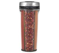 Cole & Mason H122115 Saunderton Shaker per Erbe e Spezie, Contenitore Per Erbe e Spezie Con Coperchio Girevole Per Cucina, Acero Inossidabile, Acrilico, Spezie incluse