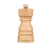 Cole & Mason H233004 London Faggio Naturale Macina Pepe, Precision+/Macinatura Regolabile, Legno di Faggio, 130mm, Include 1 x Macinino, Garanzia a Vita sul Meccanismo