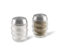 Cole & Mason H311810 Bray, Saliera e Pepiera, Set di Agitatori di sale e pepe, Acciaio Inossidabile, vetro, 70mm