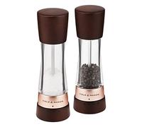 Cole & Mason H332296 Derwent Castagna Oro Rosa Macina Sale e Pepe Manuale, Macinasale, Macinaspezie, Legno, Acrilico, 190mm, Pacco Regalo, Include 2 x Mulini