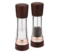 Cole & Mason H332296 Derwent Castagna Oro Rosa Macina Sale e Pepe Manuale, Macinasale, Macinaspezie, Legno, Acrilico, 190mm, Pacco Regalo, Include 2 x Mulini