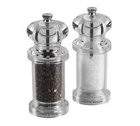 Cole & Mason H50518P 505 Macina Sale e Pepe, Ceramica Regolabile Macinino, Macinaspezie, Macinasale, Macinapepe, Acrilico, 140mm, Include 2 x Mulini
