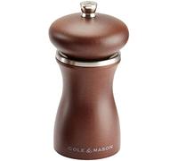 Cole & Mason HS0445P Sherwood Forest Macina Sale, Legno Scuro, Precision+/Macinatura Regolabile, Legno di Faggio Tinto, 120mm, Include 1 x Mulino, Garanzia a Vita sul Meccanismo