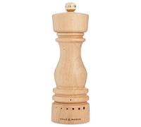 Cole & Mason London Macina Pepe Grind Select Macinatura Regolabile 18cm | Regolabile Macinino 6 Livelli Sale, Faggio Naturale, Macina Spezie, Macinapepe Garanzia a Vita sul Meccanismo