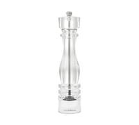 Cole & Mason London - Macinapepe in acrilico, meccanismo di precisione + carbonio, macinapepe con macinino regolabile, 300 mm, macinino per condimenti, meccanismo a vita