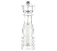 Cole & Mason London - Macinasale in acrilico, meccanismo in ceramica anticorrosione, con macinino regolabile, 220 mm, meccanismo a vita