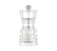 Cole & Mason London - Macinaspezie ricaricabile, accessorio da cucina e casa, set macina sale e pepe, con meccanismo in ceramica, con meccanismo in acciaio al carbonio, 12,7 cm, acrilico