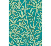Cole & Son Carta da parati Bamboo Forest - Pistachio on Petrol