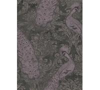 Cole & Son Carta da parati Byron - amethyst/ charcoal