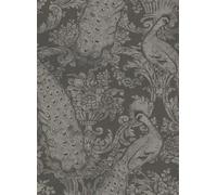 Cole & Son Carta da parati Byron - Charcoal/ Silver