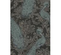 Cole & Son Carta da parati Byron - Teal/ Graphite