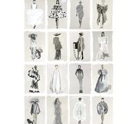 Cole & Son Carta da parati Couture Carousel - Monochrome Pearl