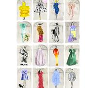 Cole & Son Carta da parati Couture Carousel with Windows - Bright Multi Pearl