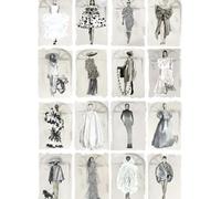 Cole & Son Carta da parati Couture Carousel with Windows - Monochrome Pearl