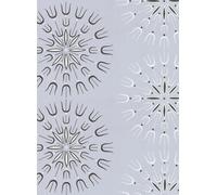 Cole & Son Carta da parati Fioretti - Hellgrau/ Schwarz/ Weiß
