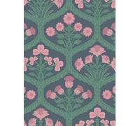 Cole & Son Carta da parati Floral Kingdom - Rose & Forest on Charcoal