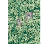 Cole & Son Carta da parati Foglie e Civette - Forest Green