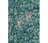 Cole & Son Carta da parati Foglie e Civette - Viridian