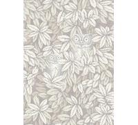 Cole & Son Carta da parati Foglie e Civette - White