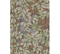 Cole & Son Carta da parati Foglie e Scimmie - Olive/ Orange