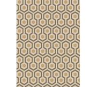 Cole & Son Carta da parati Hicks' Hexagon - Gold/ Taupe