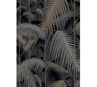 Cole & Son Carta da parati Palm Jungle - Black/ Silver