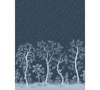 Cole & Son Carta da parati panoramica Seasonal Woods - Midnight