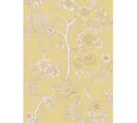 Cole & Son Carta da parati Paradise Tree - Buttercup Yellow and Cream