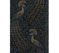 Cole & Son Carta da parati Pavo Parade - Metallic Bronze on Midnight