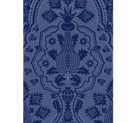 Cole & Son Carta da parati Pugin Palace Flock - Dark Hyacinth