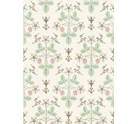 Cole & Son Carta da parati Strawberry - Blush & Mint on Pastel