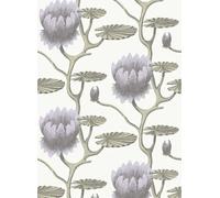 Cole & Son Carta da parati Summer Lily - Lilac on White
