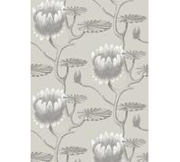 Cole & Son Carta da parati Summer Lily - Taupe and White