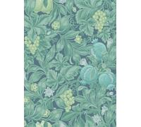 Cole & Son Carta da parati Vines of Pomona - Teal & Viridian on Denim