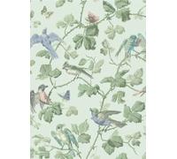 Cole & Son Carta da parati Winter Birds - Duck Egg