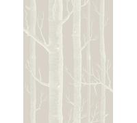 Cole & Son Carta da parati Woods Icons - Stone & White