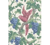 Cole & Son Carta da parati Woodvale Orchard - Rose, Hyacinth & Forest on Parchment